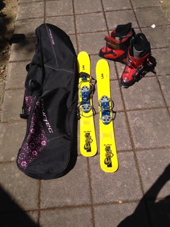 Skis, boots, and bag! Very good condition! 1