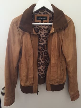 Leather jacket brown M 1