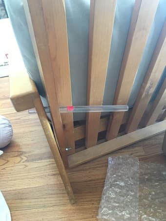 Free Wooden Futon Lounger Chair - pick up before Thurs 6/29 2