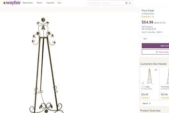 GREAT VALUE! Floor Easel for art display (new very clean high quality) 4