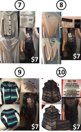 Coats, cardigans, and long and sleeve-less tops from $4 2