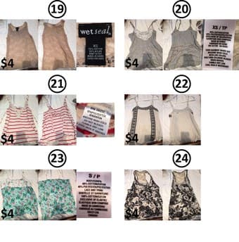 Coats, cardigans, and long and sleeve-less tops from $4 4