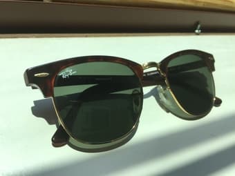 RayBan Clubmaster Sunglasses (Tortoise) 1