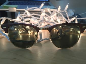 RayBan Clubmaster Sunglasses (Tortoise) 3