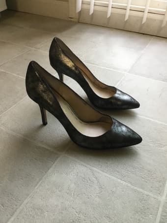 Metallic, shimmery pumps, W 6.5 4