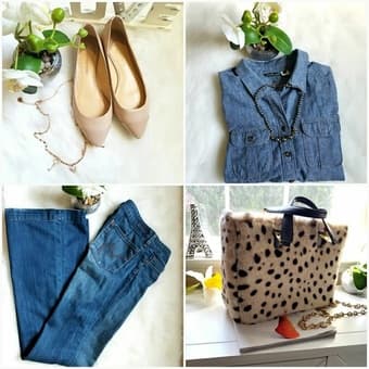 stylish Gianni Bini nude two-toned flats, worn only twice 4