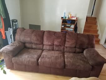 Free comfy brown couch 1
