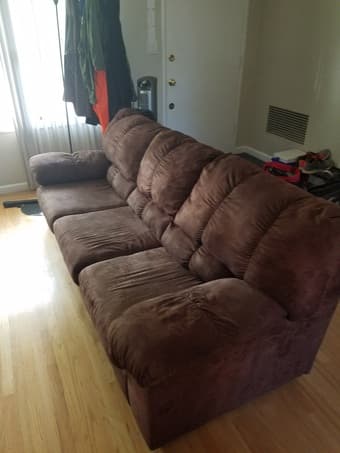 Free comfy brown couch 2