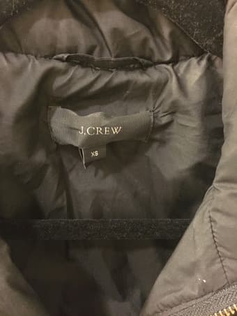 Excellent condition J CREW Womens XS Black Quilted Vest 2