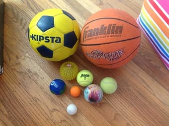 Soccer ball + basketball 1