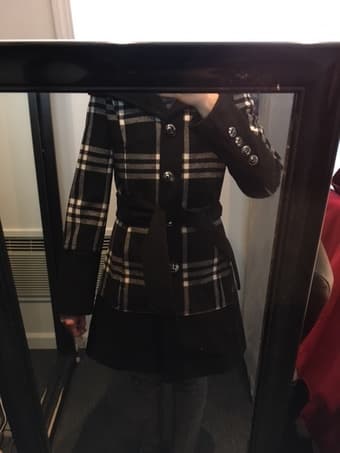 Black checkered coat, $50 OBO 2