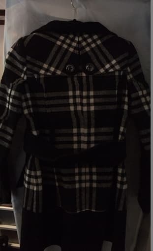 Black checkered coat, $50 OBO 3