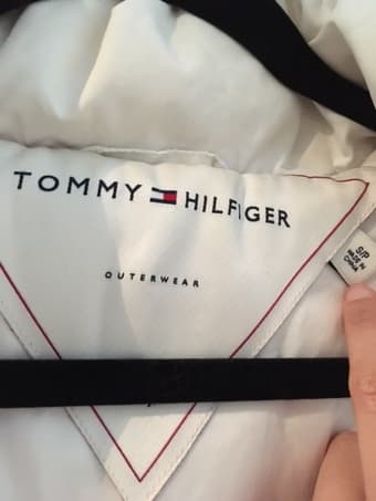 White Tommy Hilfiger down jacket, $30 OBO 3