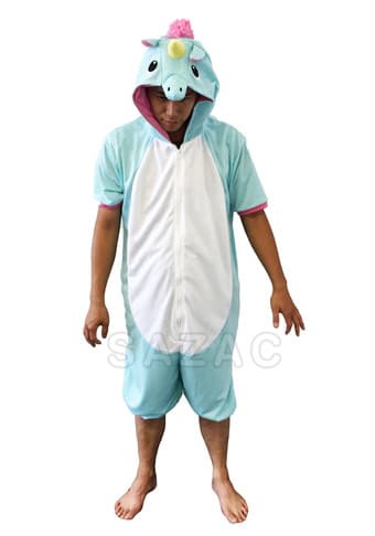 Blue Unicorn Summer Kigurumi (Onsie) 1