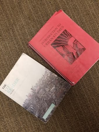 URBANST 110 (Intro to Urban Studies): City Reader + course reader 1