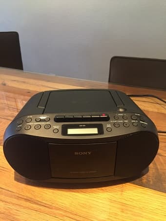 Sony CFDS70BLK CD/Cassette Boombox Home Audio Radio 2