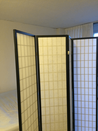 99% New 4-Panel Room Screen Divider, for $59 2