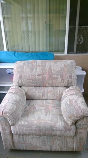 Upholstered couch and armchair 2