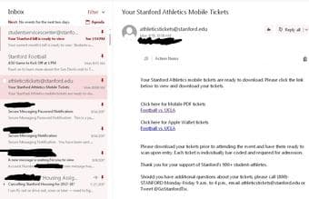 STANFORD vs UCLA Season Ticket Holder, Sec 140 Lower Level! 2