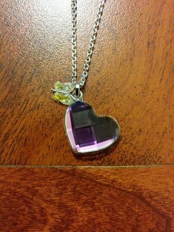 Swarovksi heart necklace 1