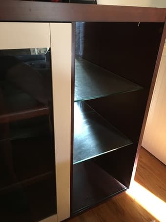Shelf with sliding door 2
