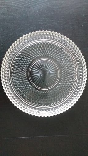 Antique crystal plate 1