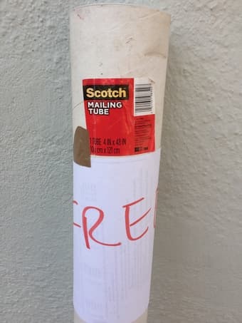 Free:  4' tube for mailing 1