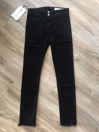 Women's Black rag & bone High-Rise Skinny Jeans 3