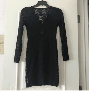 Nightcap lace V neck dress 2