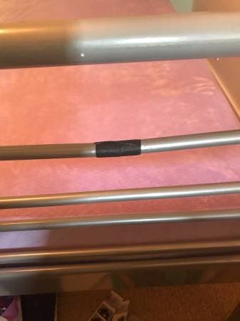 silver twin Ikea bed frame (only) 3