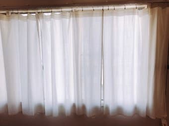 Ikea curtain + clip hooks 1