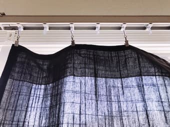 Ikea curtain + clip hooks 3