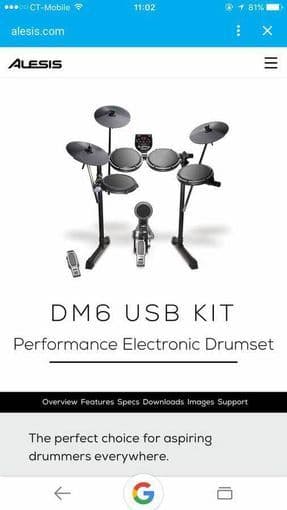 Great Alesis DM6 USB Kit Electronic Drum Set！！！ - $220 1
