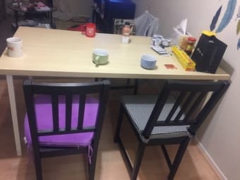 Free dining table, sofa,chairs, microwave 2