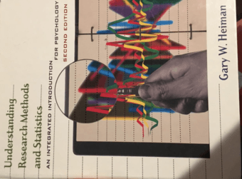Understanding research methods for statistics 1