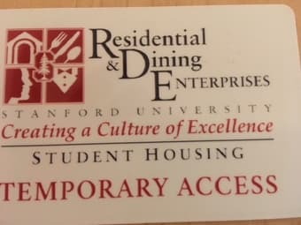 Lost temporary access card 1