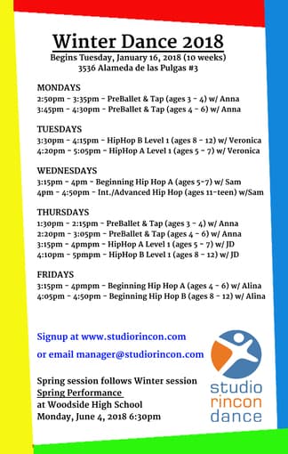 Youth Dance Classes in Menlo Park 1