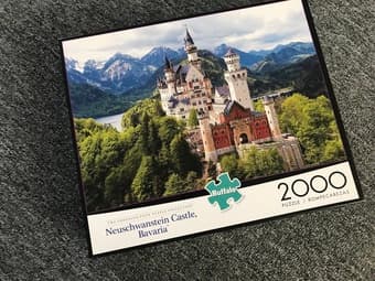 2000 Piece Jigsaw Puzzle, Neuschwanstein Castle Bavaria, Buffalo Games 1