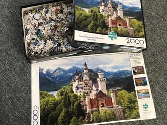 2000 Piece Jigsaw Puzzle, Neuschwanstein Castle Bavaria, Buffalo Games 2
