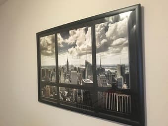 NYC Skyline poster & frame 1