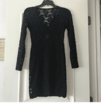 Nightcap lace V neck dress 2