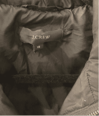 Excellent condition J CREW Womens XS Black Quilted Vest 2