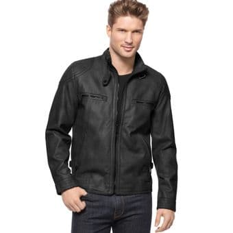 Calvin Klein faux leather jacket 1