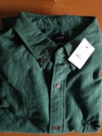 NEW WITH TAG_ JCrew elbow patch shirt men's XL- 100%cotton 1