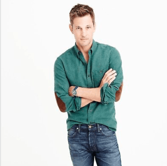 NEW WITH TAG_ JCrew elbow patch shirt men's XL- 100%cotton 2