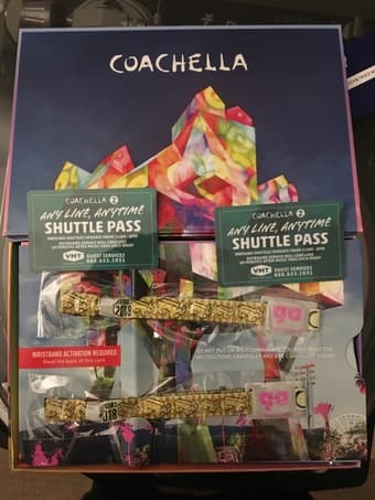 Selling two weekend 2 tickets to Coachella with shuttle pass 1