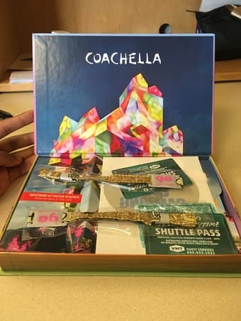 2 Coachella Weekend 2 Passes + Shuttle Passes + Car Camping &Companion 1