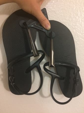 Brand New Havaianas Black Women's Sandals size USA 6W EUR 37/38 1