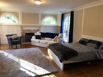 Large room w/ Fireplace and Pool in Atherton 1