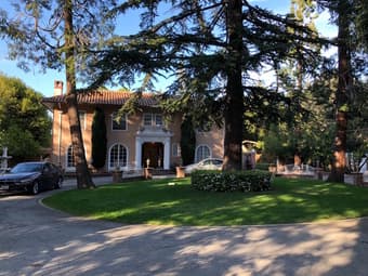 Large room w/ Fireplace and Pool in Atherton 2